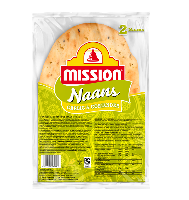 Mission Garlic & Coriander Naans