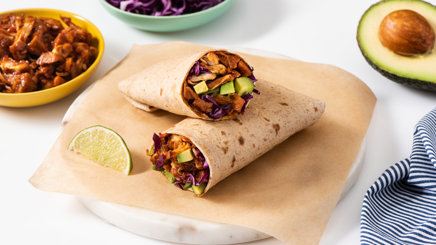 BBQ Jackfruit Wraps