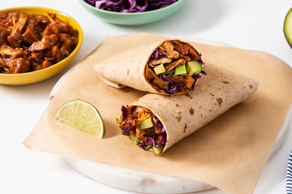 BBQ Jackfruit Wraps