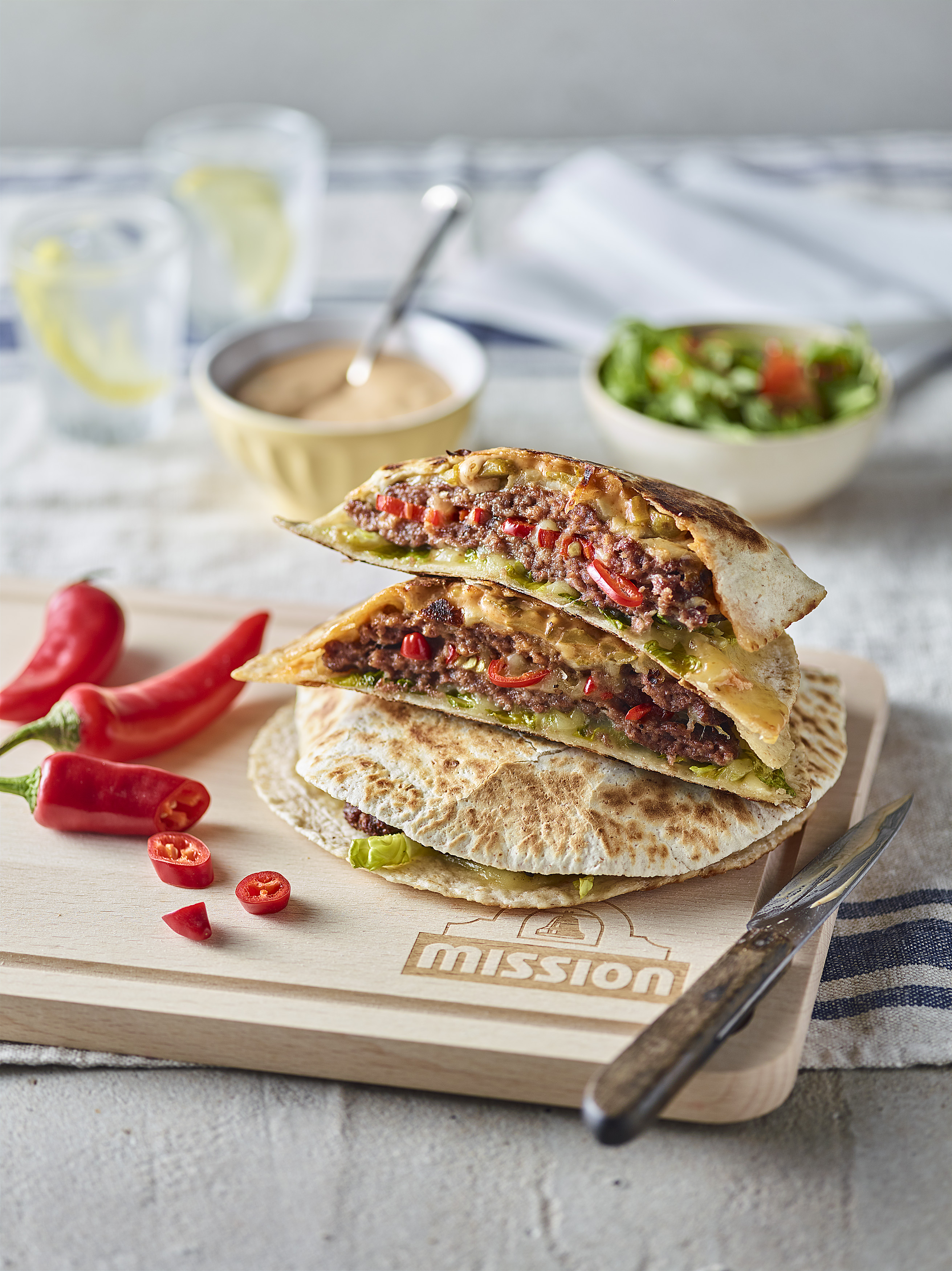 Cheeseburger Quesadillas