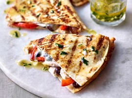 Garlic Bread Quesadillas