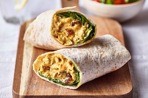 Coronation Chicken Wrap