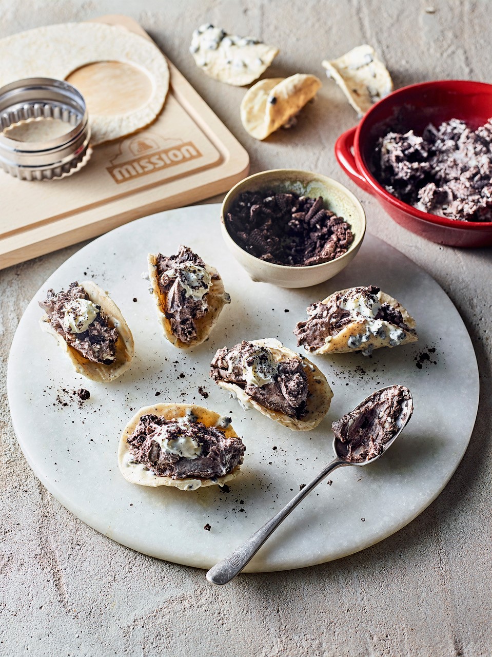 Mini Cookies and Cream Tacos