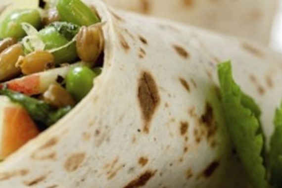 Fruity Lentil and Soya Bean Wrap